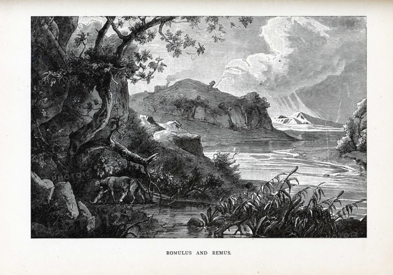 Romulus and Remus, 1882. Artist: Anonymous