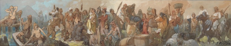 The History of Trade, 1898. Artist: Karasin, Nikolai Nikolayevich (1842-1908)