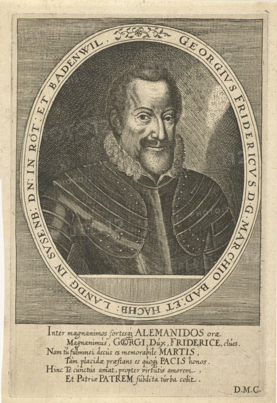 George Frederick of Baden-Durlach (1573-1638), c. 1610. Artist: Custos, Dominicus (1560-1612)