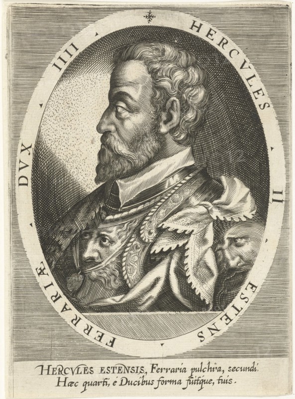 Ercole II d'Este (1508-1559), Duke of Ferrara, Modena and Reggio, ca. 1600. Artist: Custos, Dominicus (1560-1612)