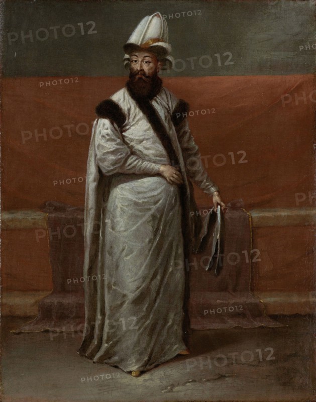 Nevsehirli Damat Ibrahim Pasha, Grand Vizier of the Ottoman Empire, ca 1728. Artist: Vanmour (Van Mour), Jean-Baptiste (1671-1737)
