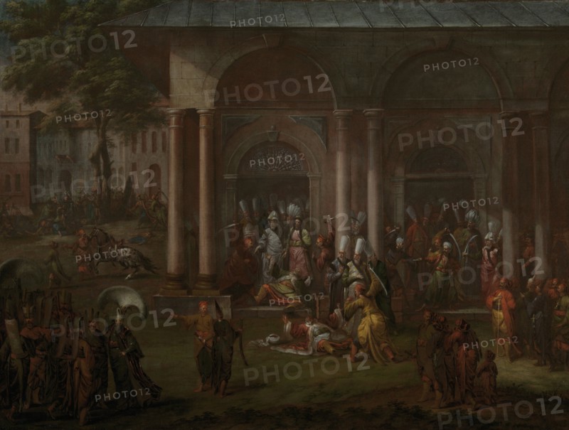 The Murder of Patrona Halil and his Fellow Rebels. Artist: Vanmour (Van Mour), Jean-Baptiste (1671-1737)