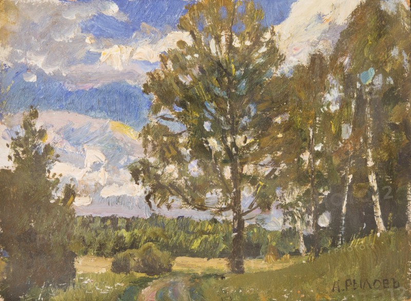 Summer Landscape. Artist: Rylov, Arkadi Alexandrovich (1870-1939)