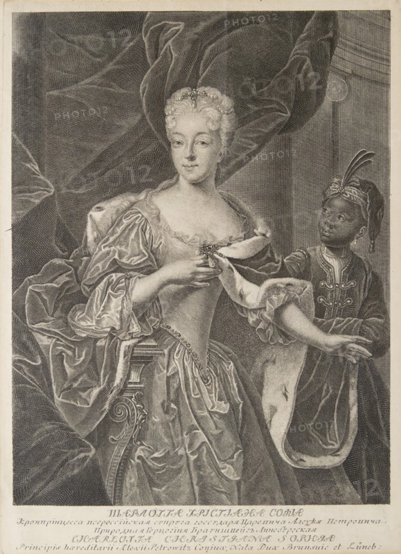 Portrait of Princess Charlotte of Brunswick-Wolfenbüttel (1694-1715), wife of Tsarevich Alexei Petro Artist: Wortmann, Christian Albrecht (1680-1760)