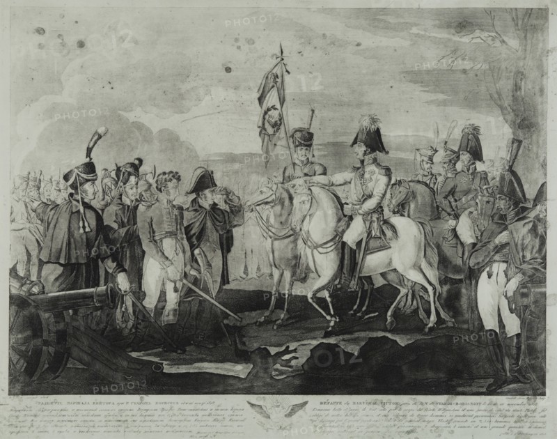 The Defeat of Marshal Victor near Borisov in November 1812, 1814. Artist: Cardelli, Salvatore (active 1800s)