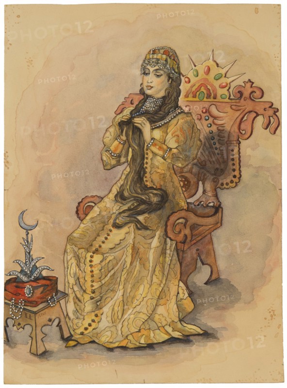 The Princess Who Never Smiled (Nesmeyana), 1896. Artist: Vasnetsov, Viktor Mikhaylovich (1848-1926)