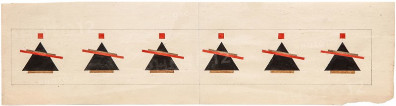 Sketch for a Suprematist Composition, 1922. Artist: Chashnik, Ilya Grigoryevich (1902-1929)