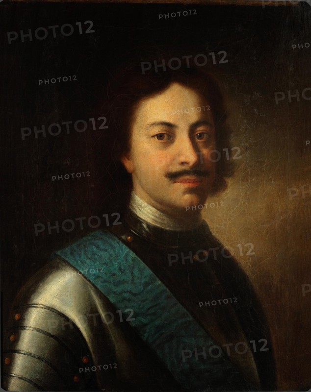 Portrait of Emperor Peter I the Great (1672-1725), First third of 18th cen..