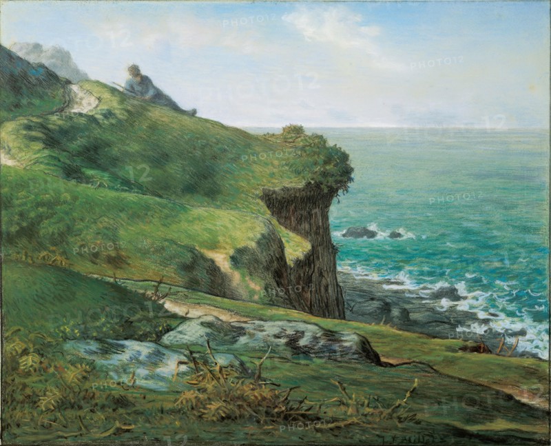 Cliffs at Gréville, 1871.