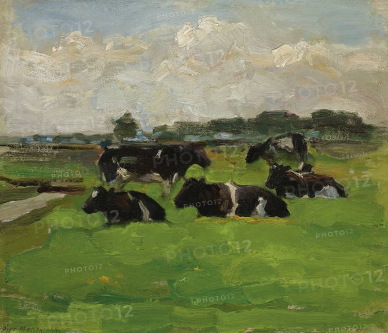 Polder Landscape with Cows, c.1901-1902.