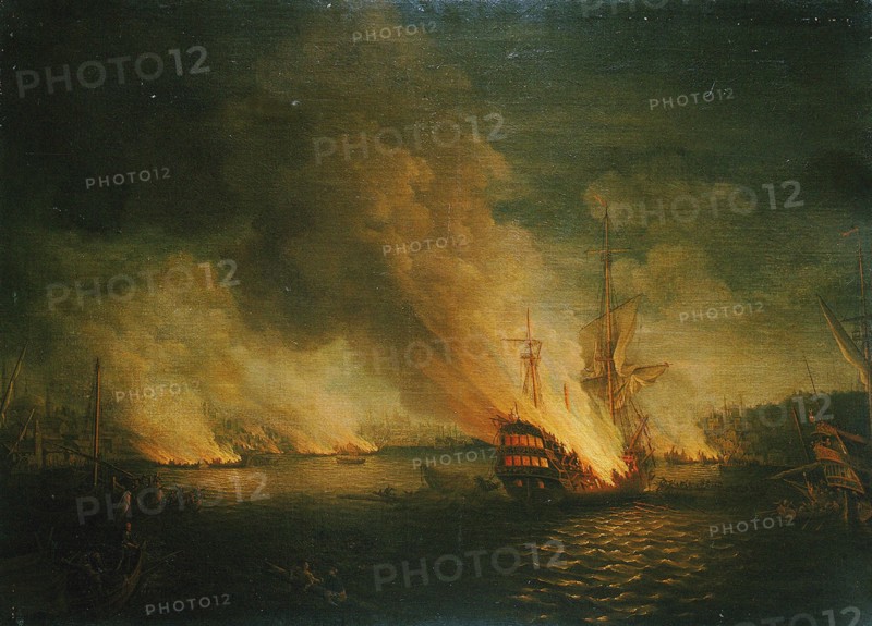 Sir John Thomas Duckworth's action in the Dardanelles, 19 February 1807.