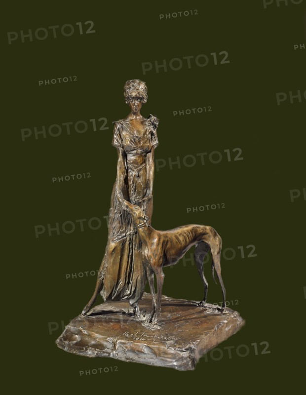 Marchesa Luisa Casati with Greyhound, 1914.