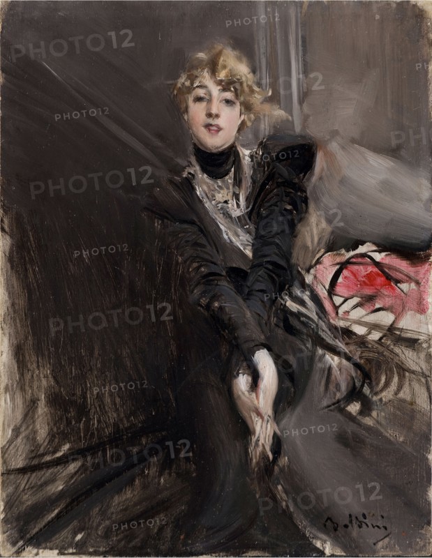 Portrait of the actress Jeanne Renouard, .