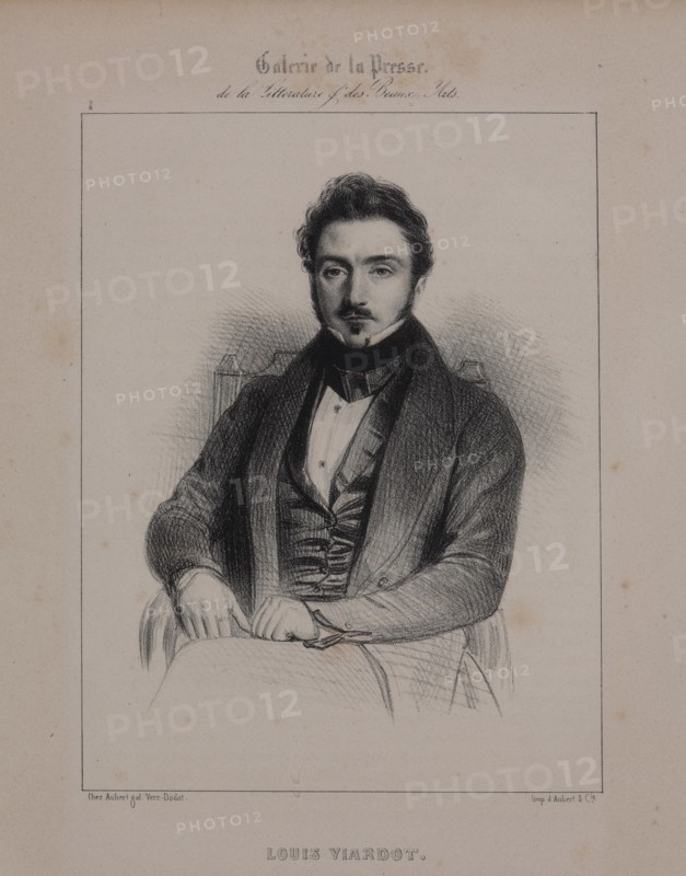 Portrait of the writer Louis Viardot (1800-1883), 1839-1840.