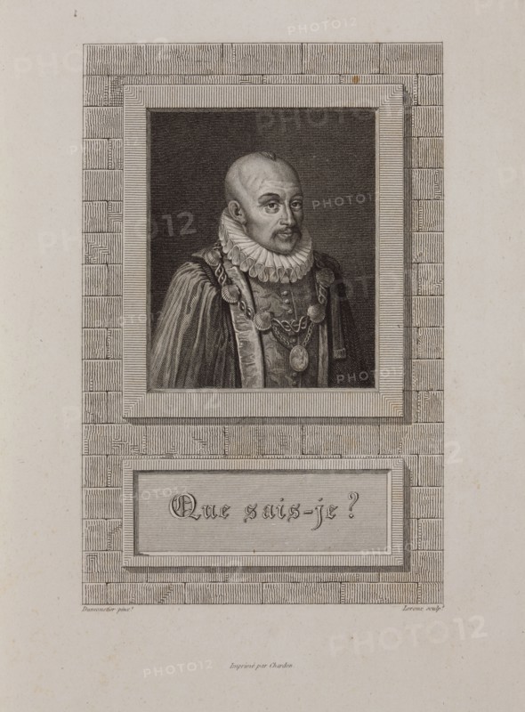 Portrait of Michel de Montaigne (1533-1592), 1800s.