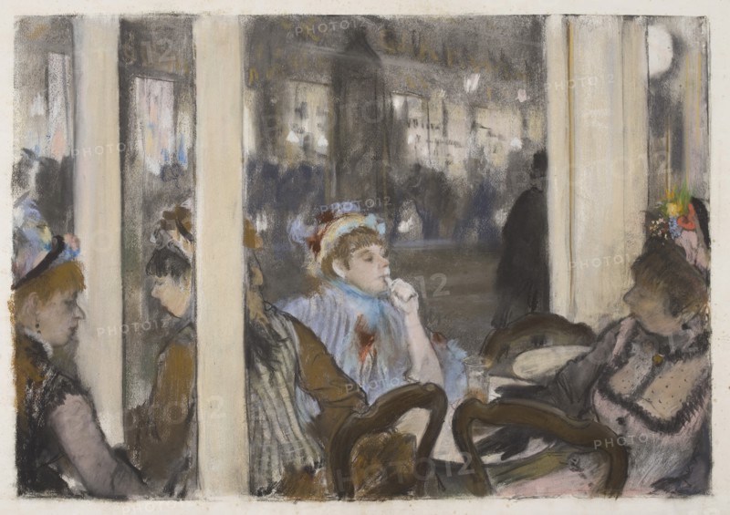 Women on a Cafe Terrace, Evening, 1877.