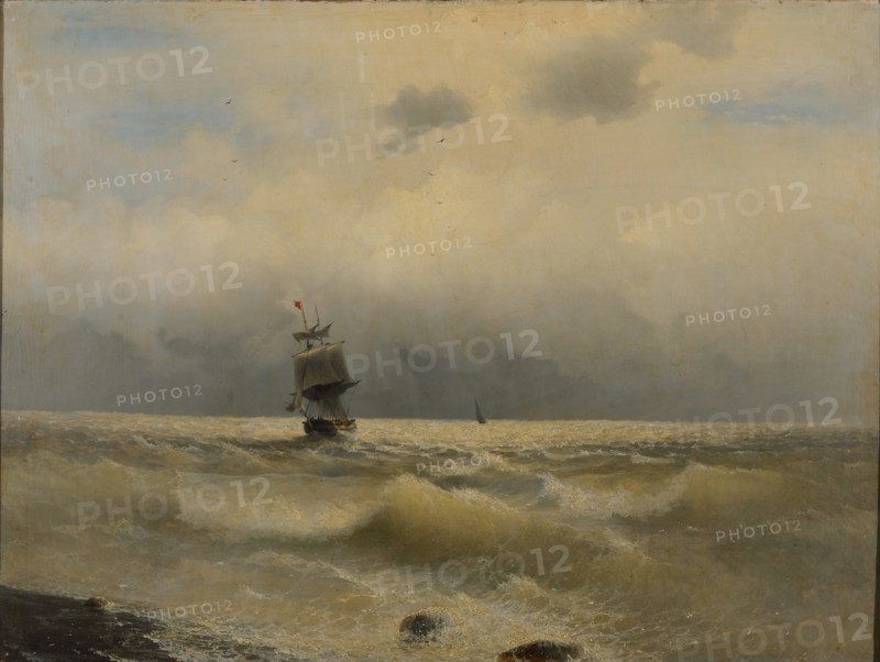 Ship off the coast, First half of the 19th century.