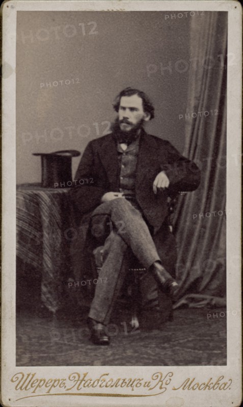 Portrait of the author Count Lev Nikolayevich Tolstoy (1828-1910).