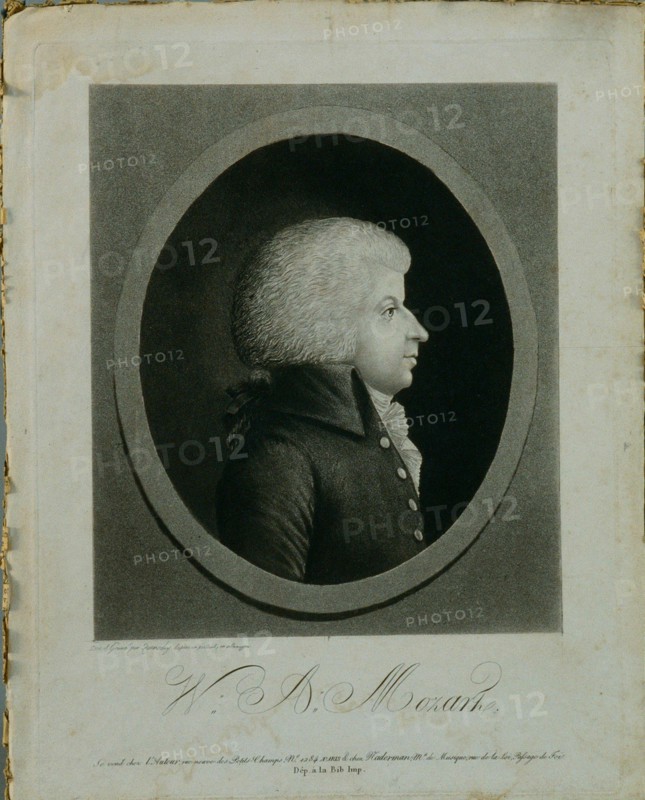 Portrait of the composer Wolfgang Amadeus Mozart (1756-1791).