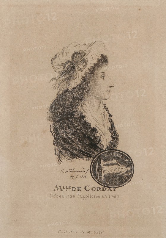 Portrait of Charlotte Corday (1768-1793).