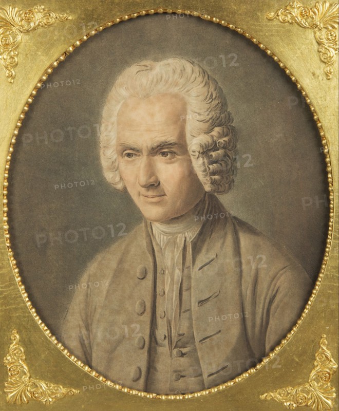 Portrait of Jean-Jacques Rousseau (1712-1778).