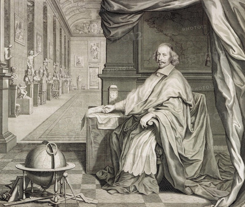 Portrait of Cardinal Mazarin.