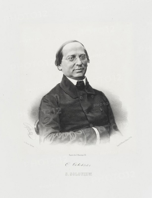 Portrait of the historian Sergey Mikhaylovich Solovyov (1820-1879).