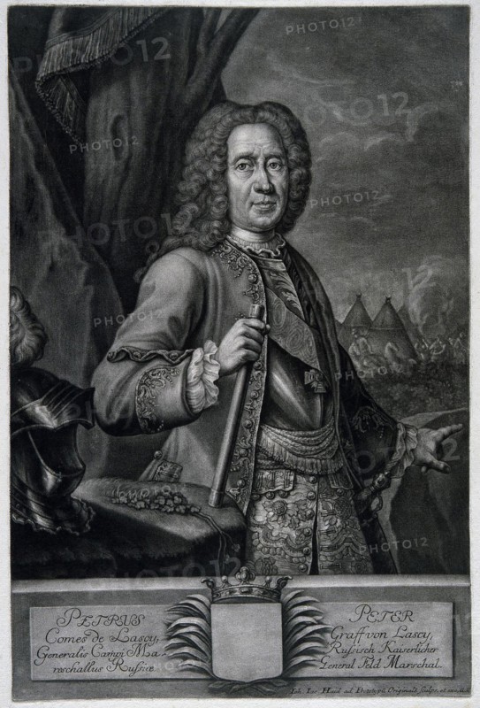 Portrait of the Field Marshal Count Peter von Lacy (1678-1751).