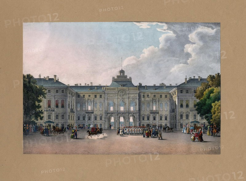 View of the Constantine Palace in Strelna near St. Petersburg.