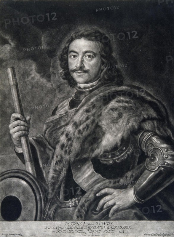 Portrait of Emperor Peter I the Great (1672-1725).