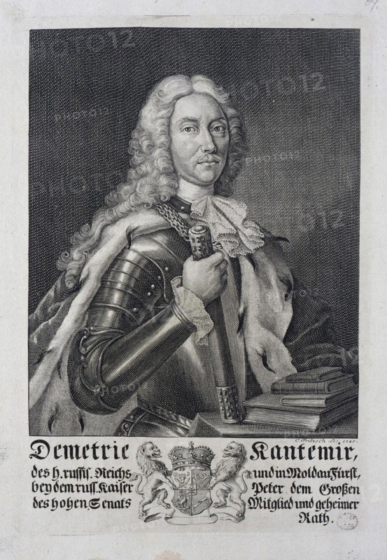 Portrait of Dimitrie Cantemir (1673-1723).
