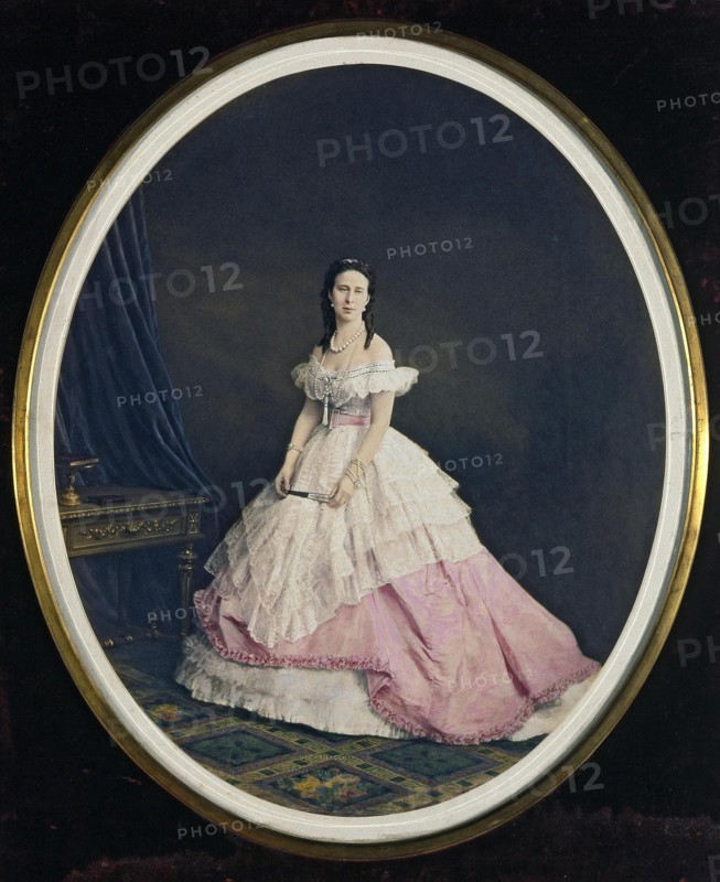 Portrait of Grand Duchess Alexandra Iosifovna of Saxe-Altenburg (1830-1911).