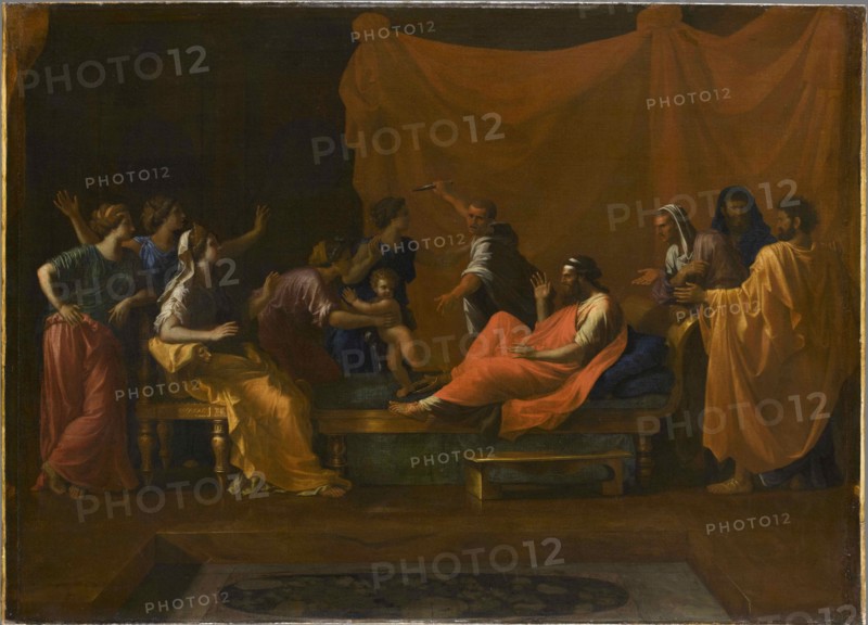 The Infant Moses trampling Pharaoh's Crown.