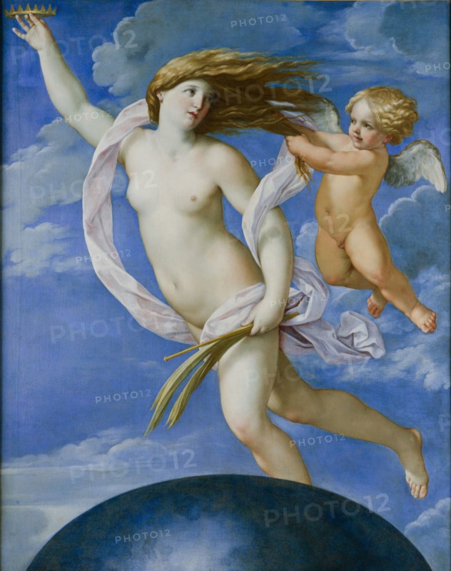 Fortuna with a crown.