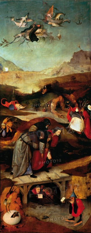 The Temptation of Saint Anthony (Left wing of a triptych).