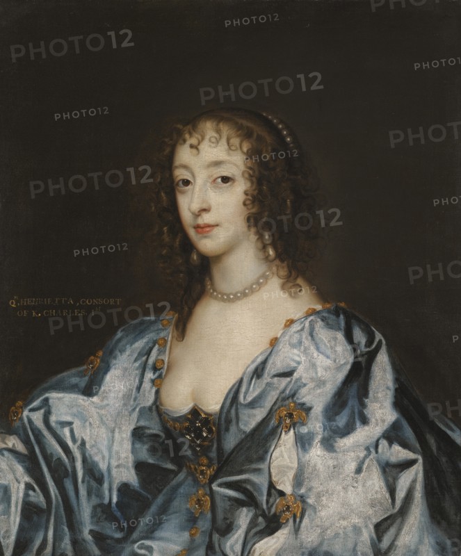Portrait of Queen Henrietta Maria of France (1609-1669).