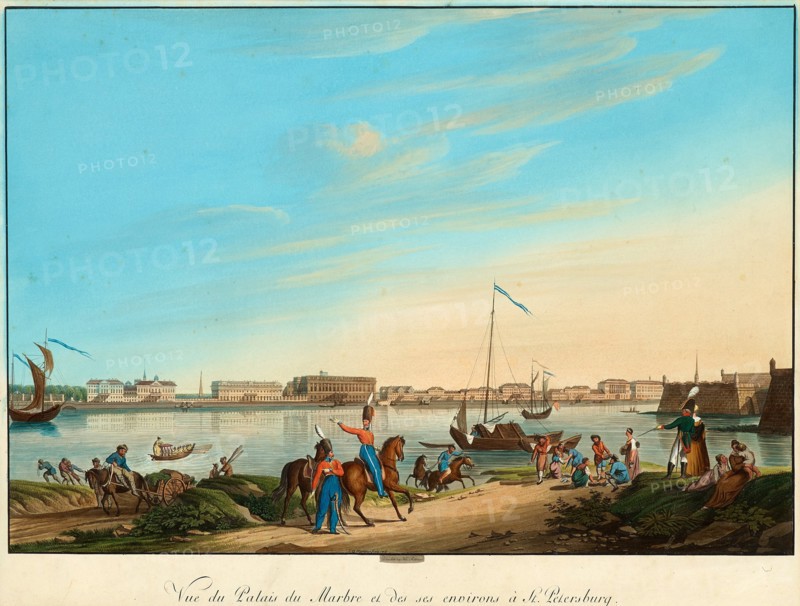 View of the Marble Palace in Saint Petersburg.