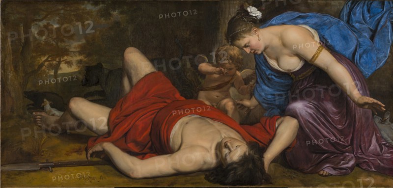 Venus and Cupid Mourning the Dead Adonis.