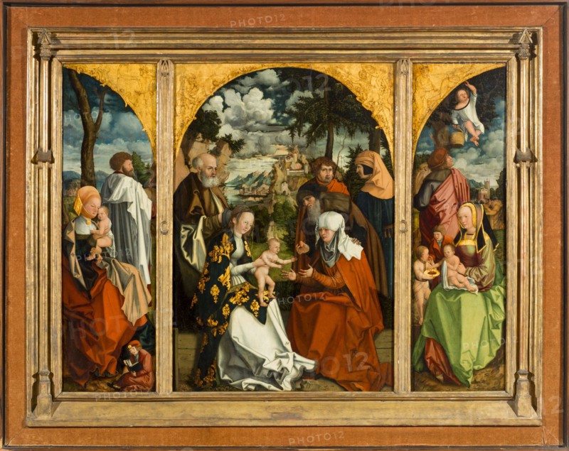 Triptych with the Holy Kinship.