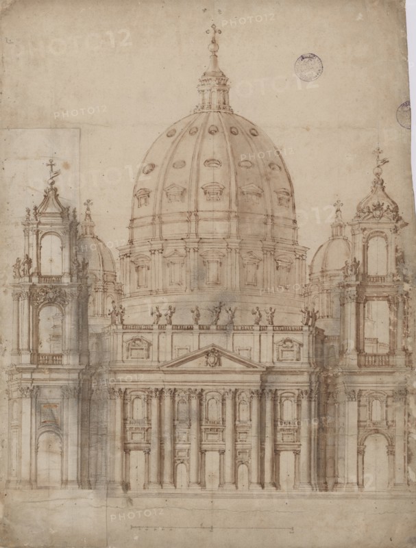Alternative Proposal for the facade of Basilica of St. Peter in the Vatican.
