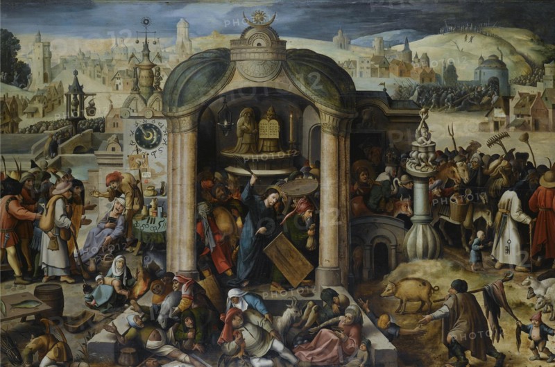 Christ Driving the Money Changers from the Temple.