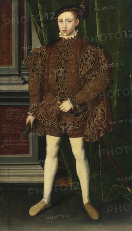 Portrait of the King Edward VI of England.