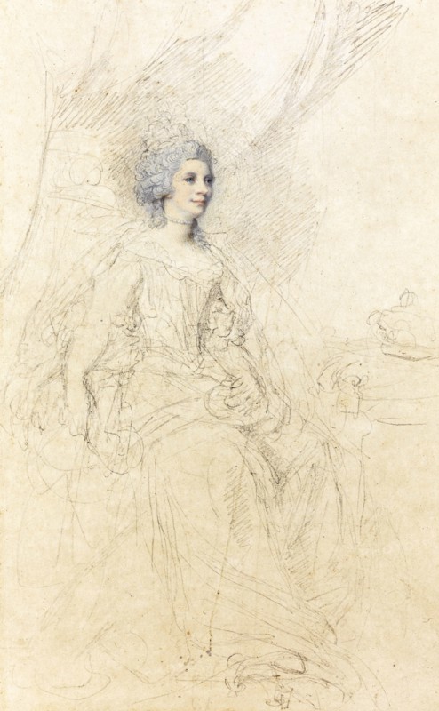 Portrait of Charlotte of Mecklenburg-Strelitz (1744-1818), wife of King George III of England.