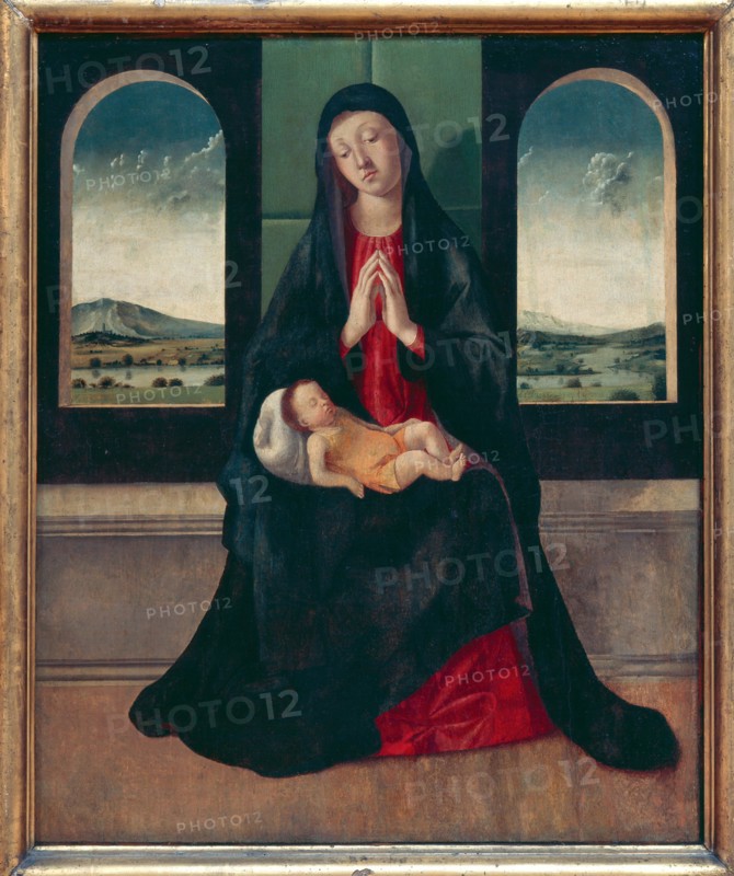 Virgin and child.