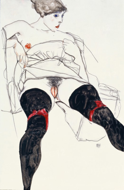 Woman with Black Stockings.
