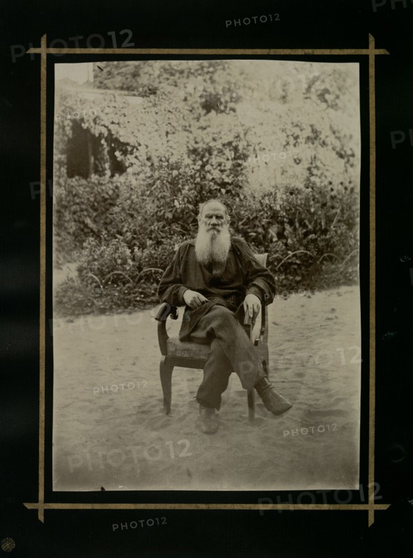Portrait of the author Count Lev Nikolayevich Tolstoy (1828-1910).