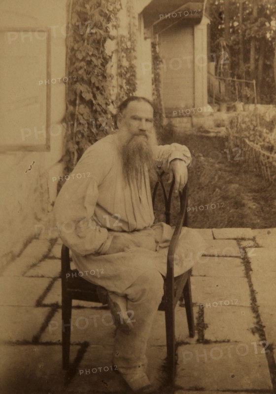 Portrait of the author Count Lev Nikolayevich Tolstoy (1828-1910).