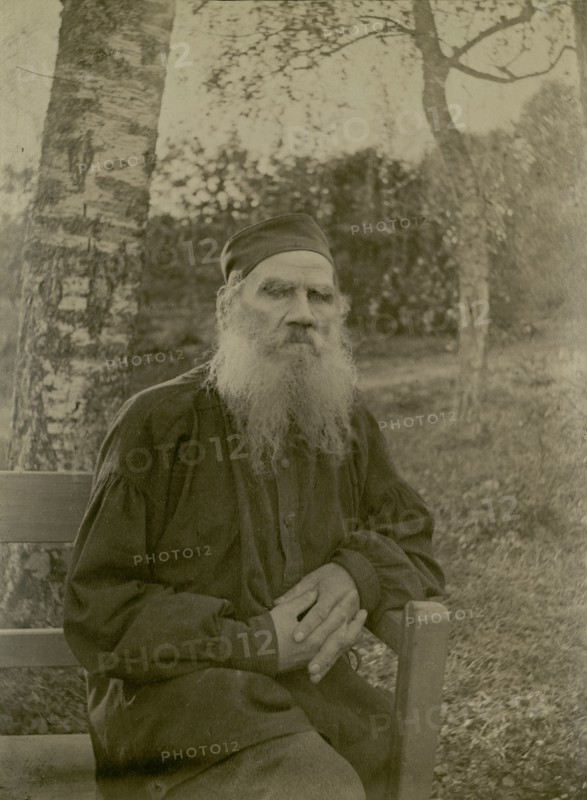 Portrait of the author Count Lev Nikolayevich Tolstoy (1828-1910).