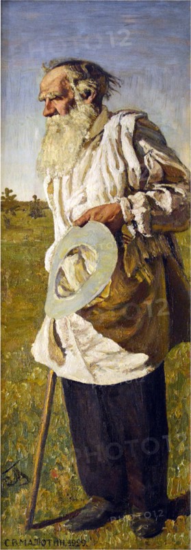 Portrait of the author Count Lev Nikolayevich Tolstoy (1828-1910).