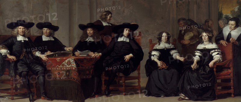 The governors and governesses of the Old Men and Women's home in Amsterdam.